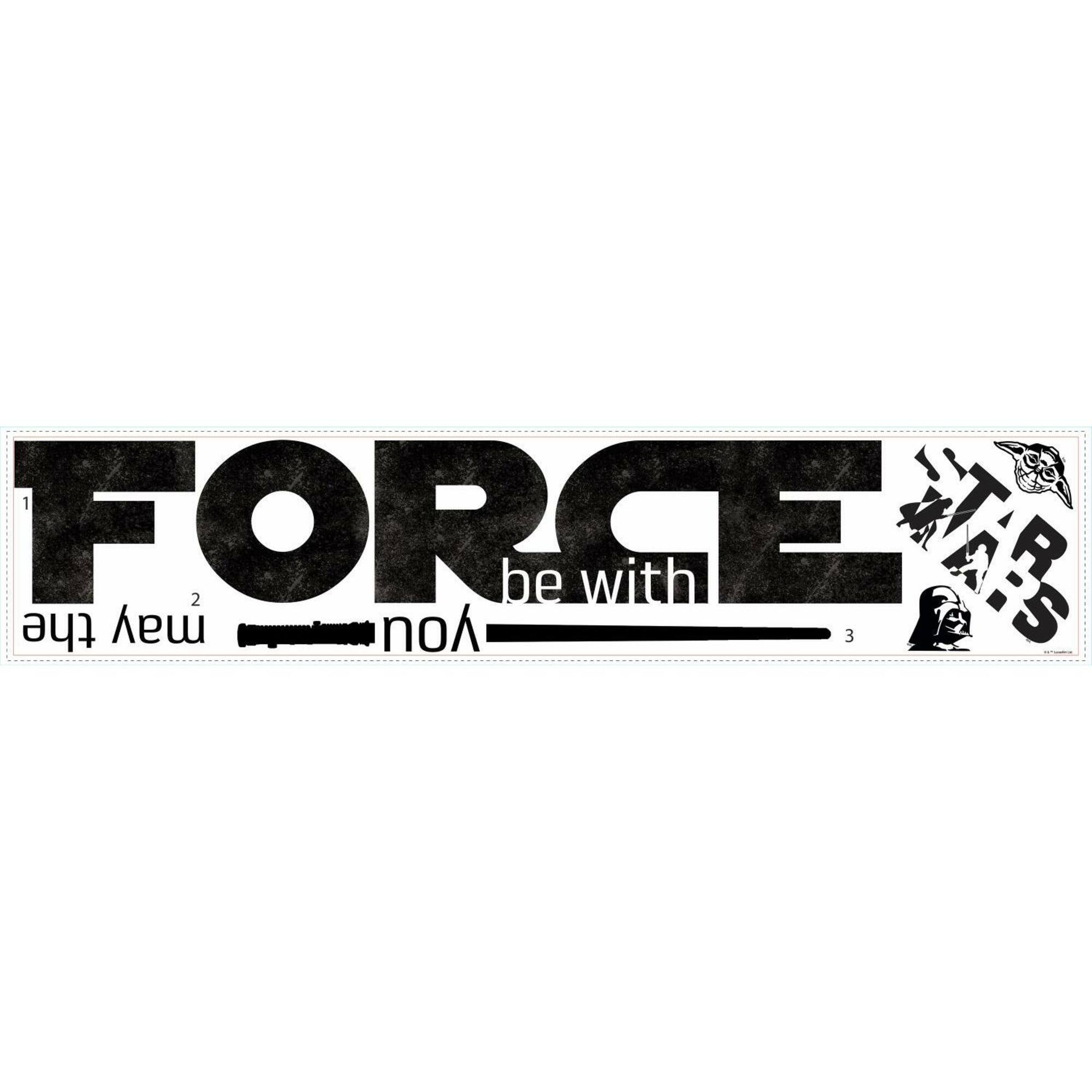 RoomMates Star Wars Classic May The Force Peel & Stick Decals